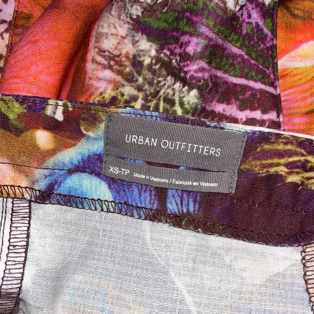 Urban Outfitters Lumi Floral Print Mini Dress Size Extra Small - Picture 6 of 6